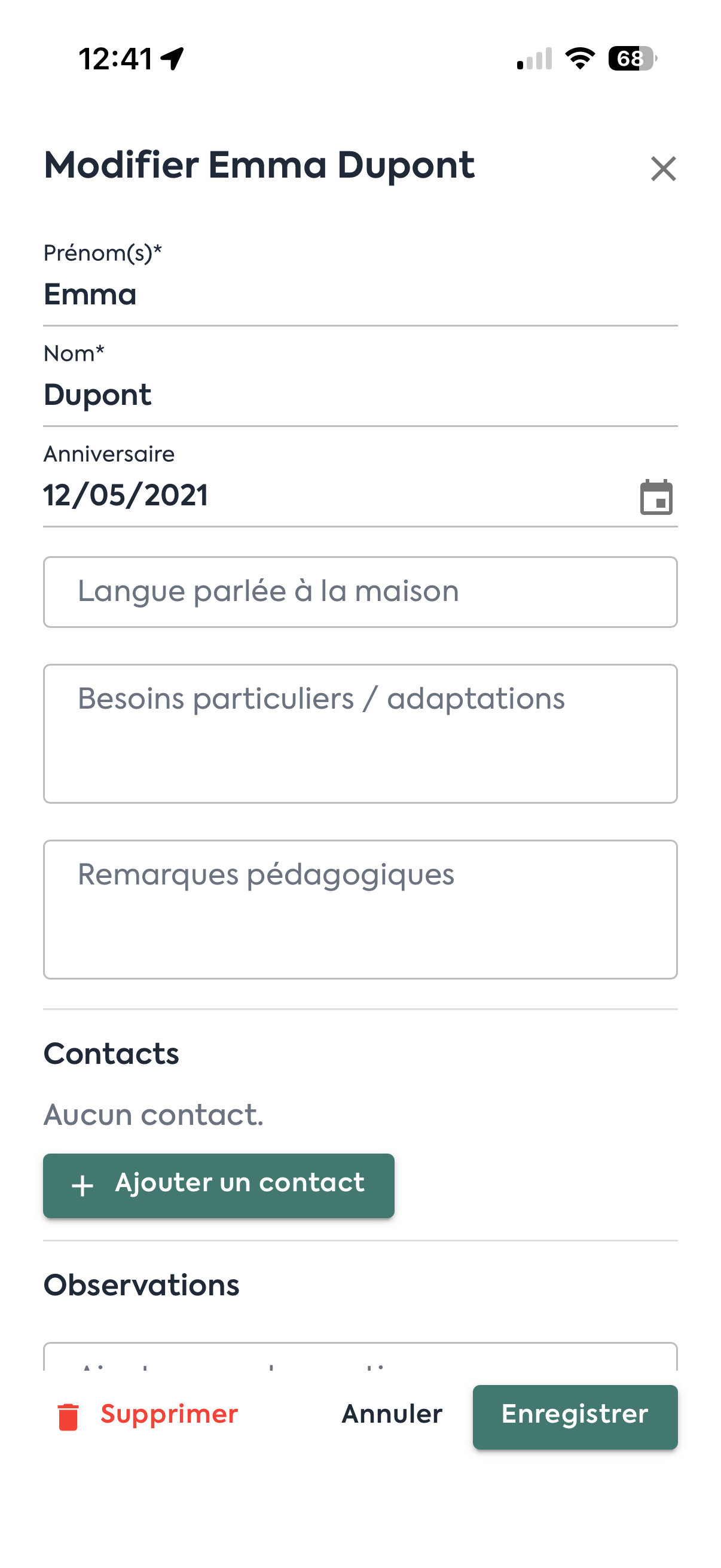 Fiche élève